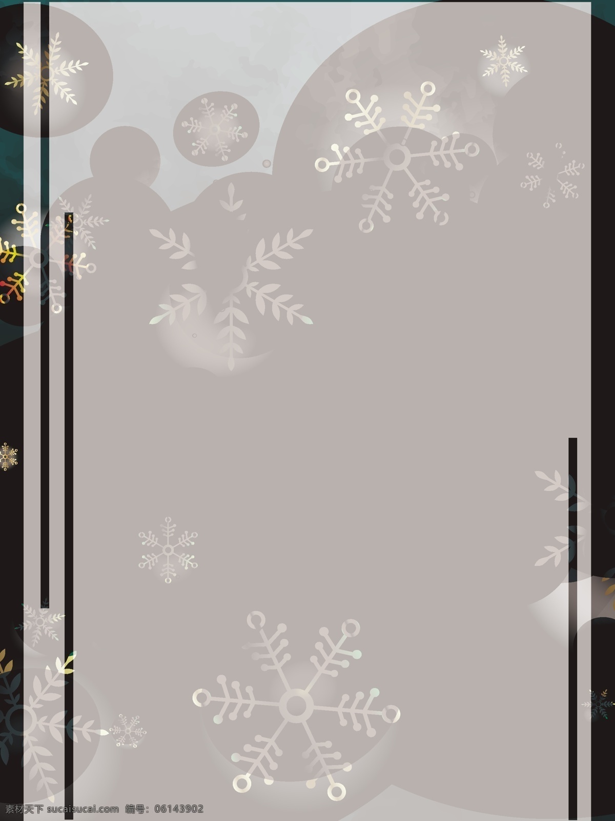 圣诞节 雪花 浪漫 背景 圣诞 金色 金色雪花 烂漫 金属雪花 浪漫泡泡