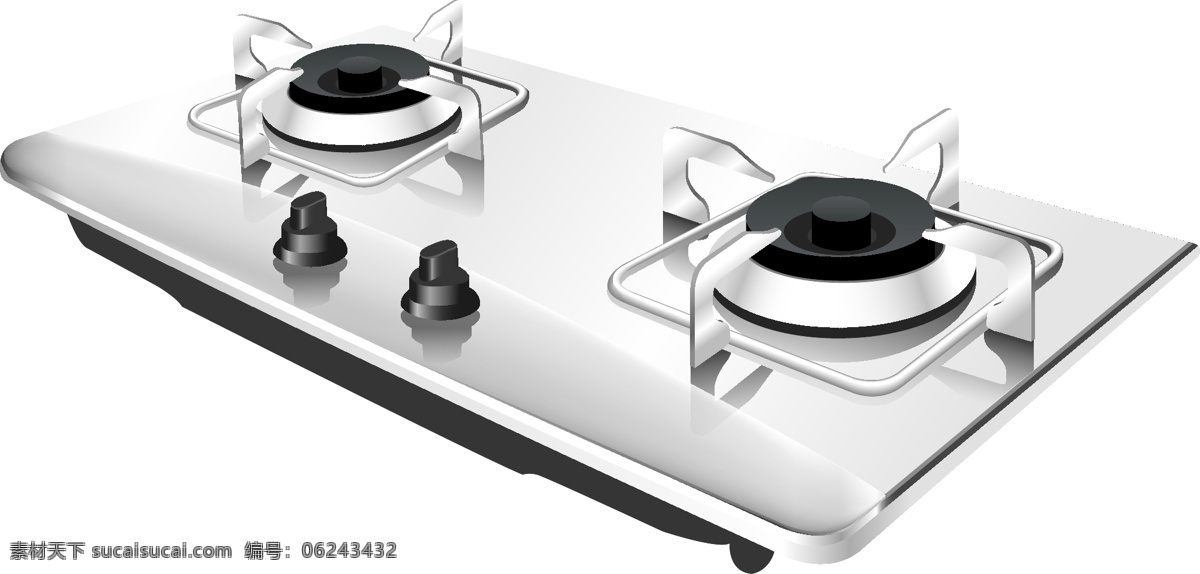 煤气炉原矢量 煤气炉 现实主义 白色