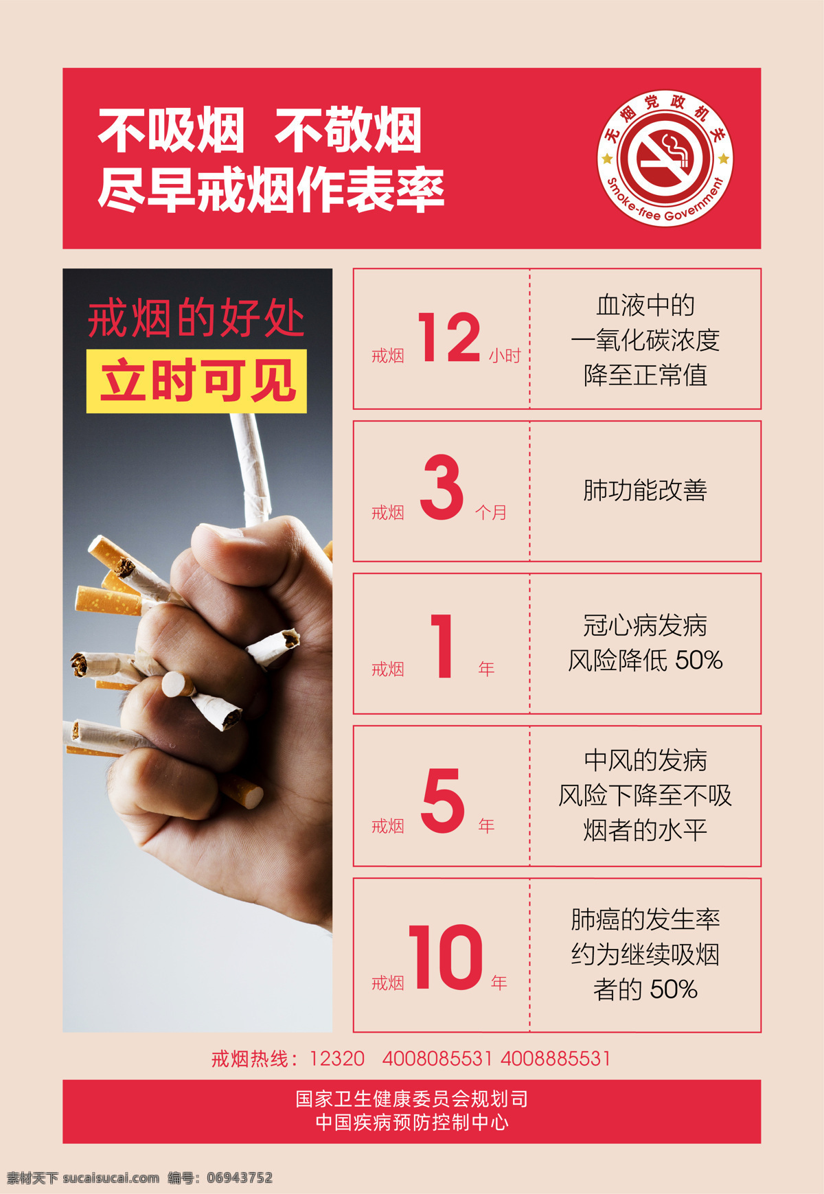 无烟 党政机关 展板 禁烟 禁止吸烟 请勿吸烟 无烟单位