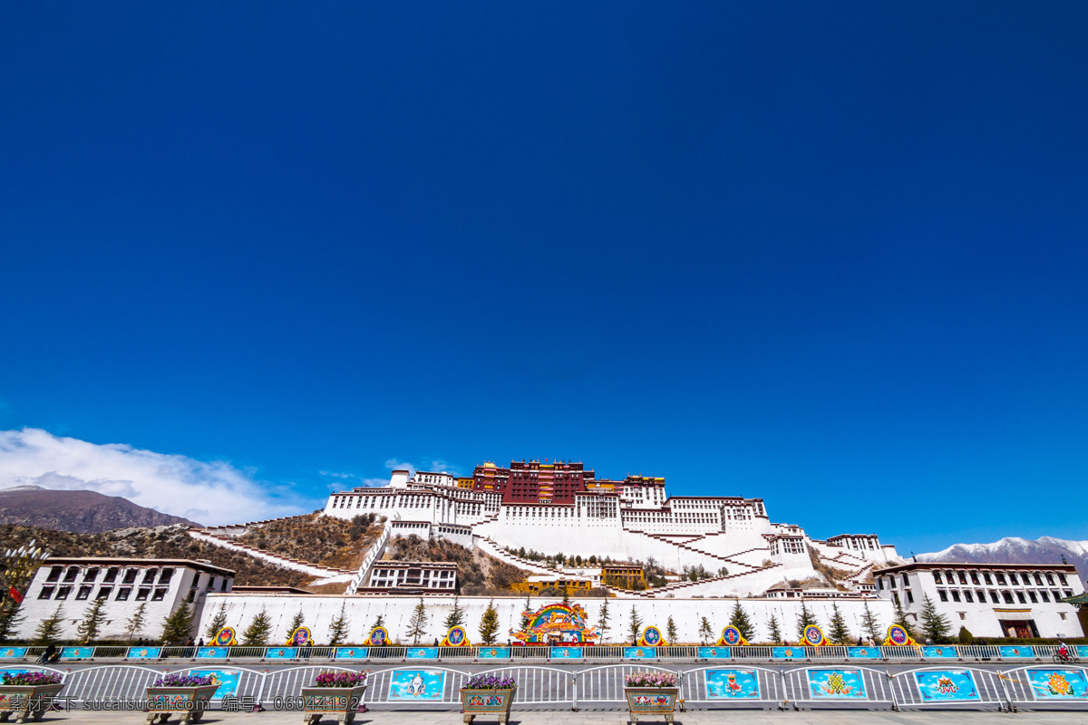 拉萨 布达拉宫全景 西藏风光 拉萨风光 转金桶 美丽西藏 美丽拉萨 旅游 祖国大好风光