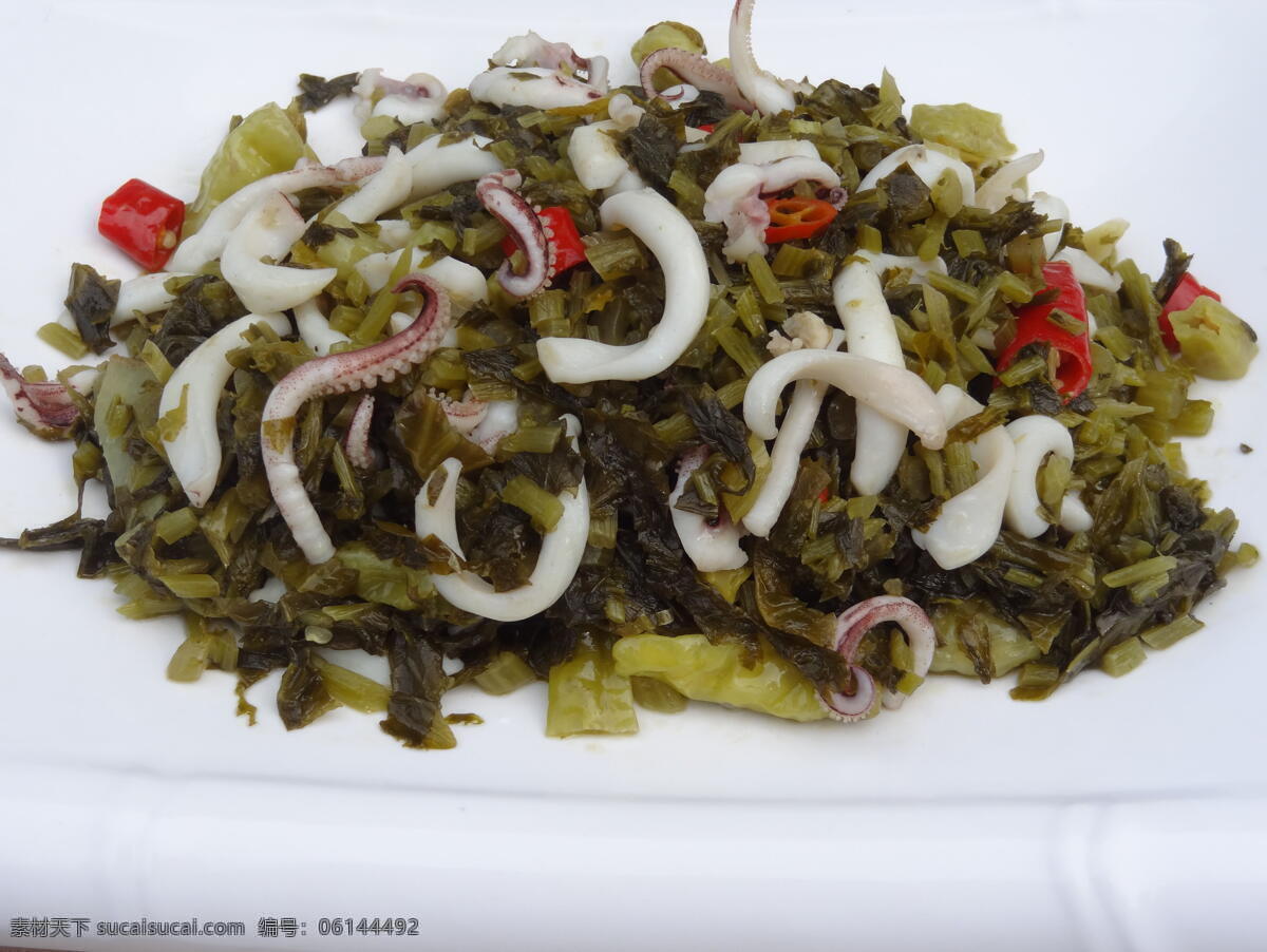 鱿鱼 酸菜鱿鱼 炒鱿鱼 川菜鱿鱼 湘菜鱿鱼 餐饮美食 传统美食