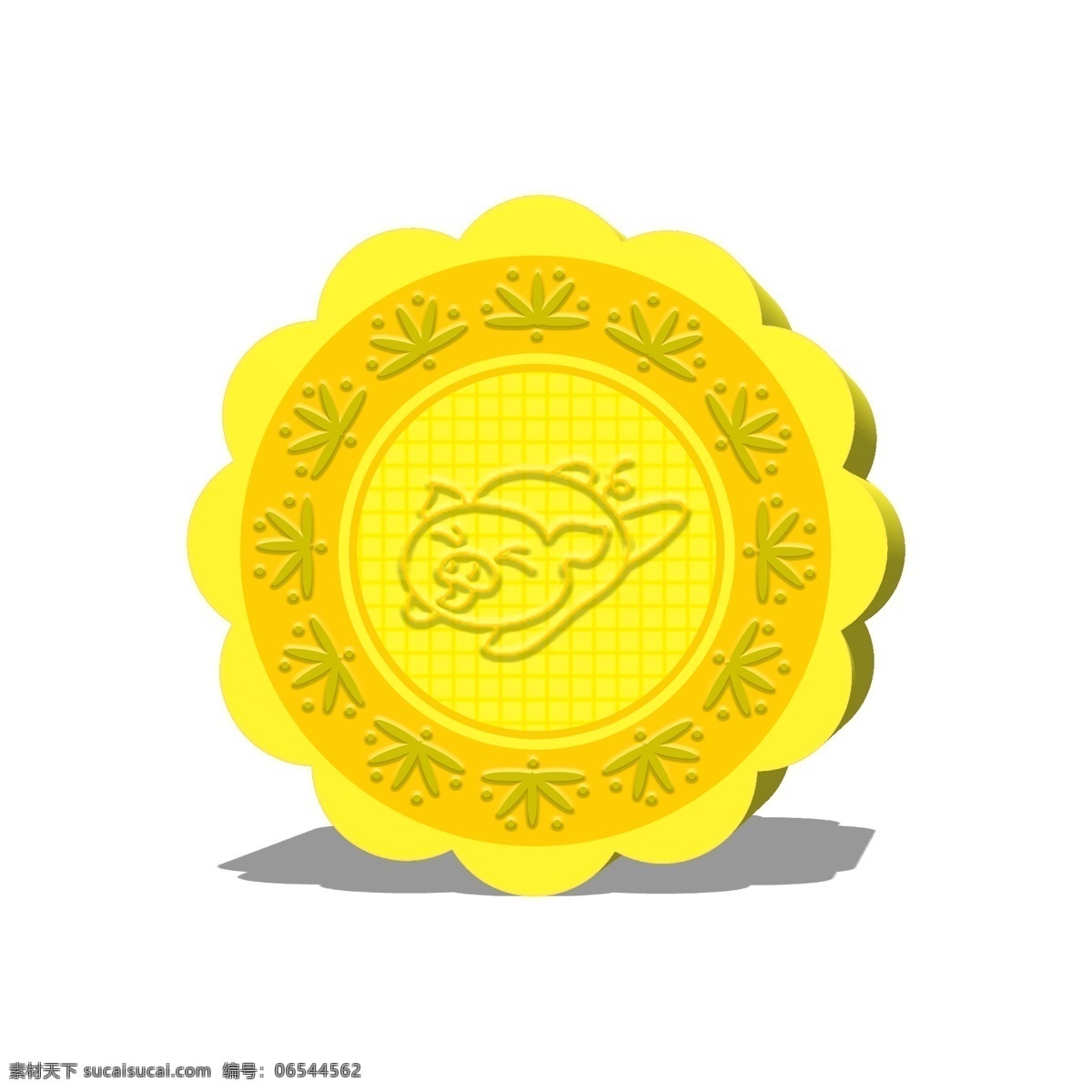 2019 年 猪年 月饼 商用 元素 中秋节 创意月饼 3d风 赏月 卡通猪月饼