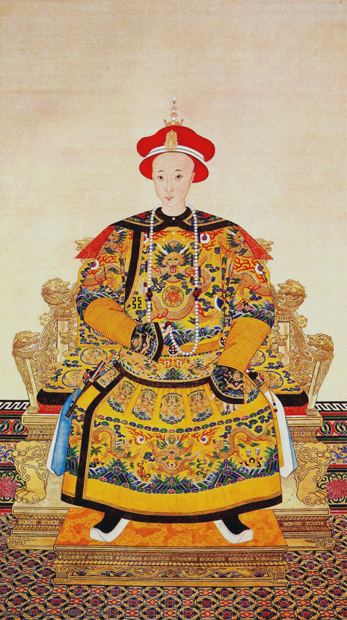 清 穆宗 载 淳 传统文化 雕塑 雕像 古代 皇帝 清朝 满清 清帝 清穆宗 爱新觉罗 载淳 坐像 艺术 文化艺术