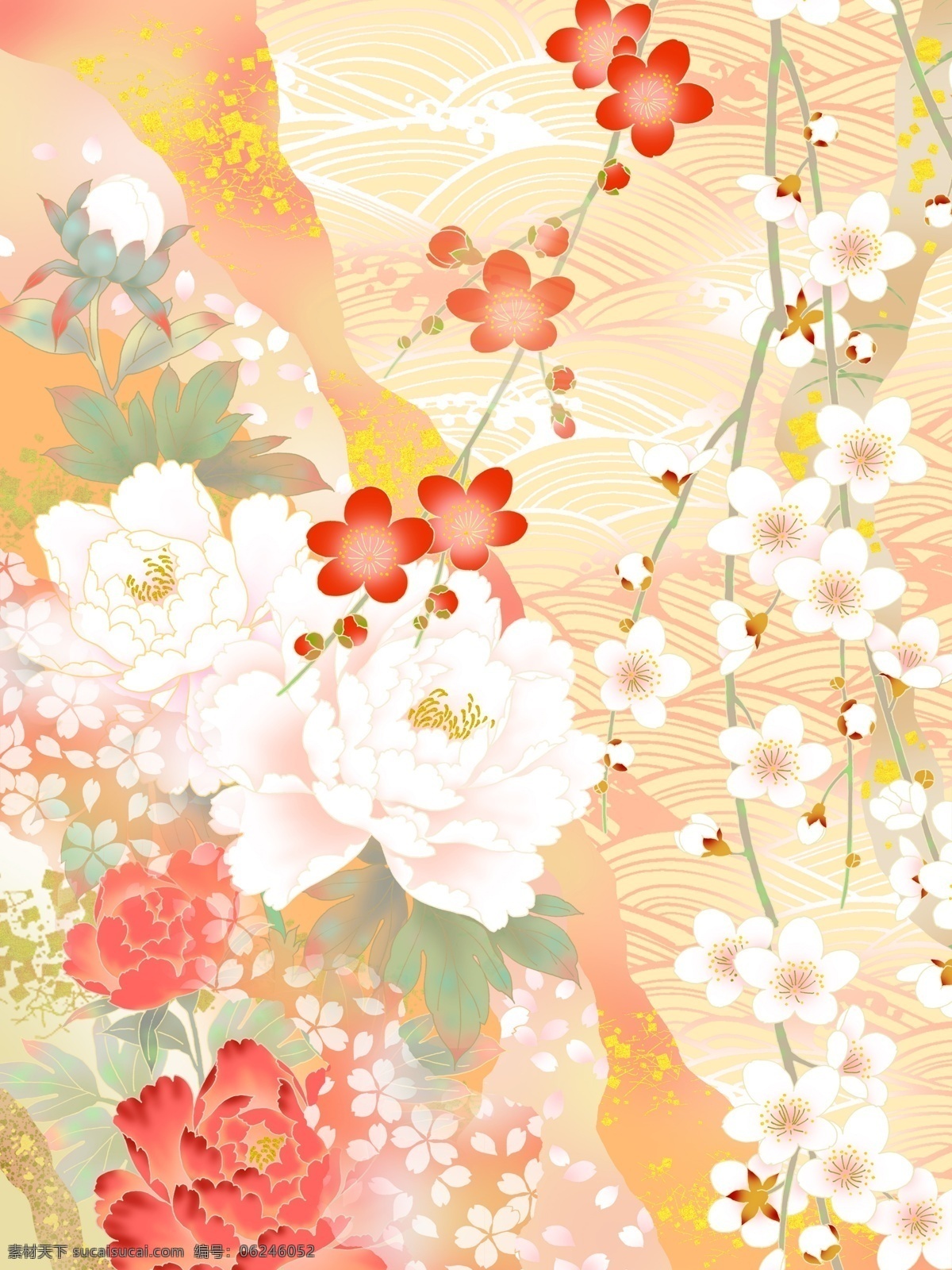 富贵 吉祥 富贵吉祥 广告设计模板 花 牡丹 移门 移门图案 源文件 装饰素材