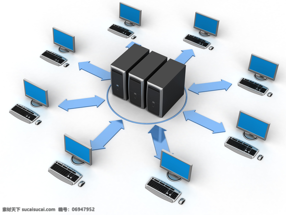 3d 电脑网络 连接 电脑 网络 贴图 材质