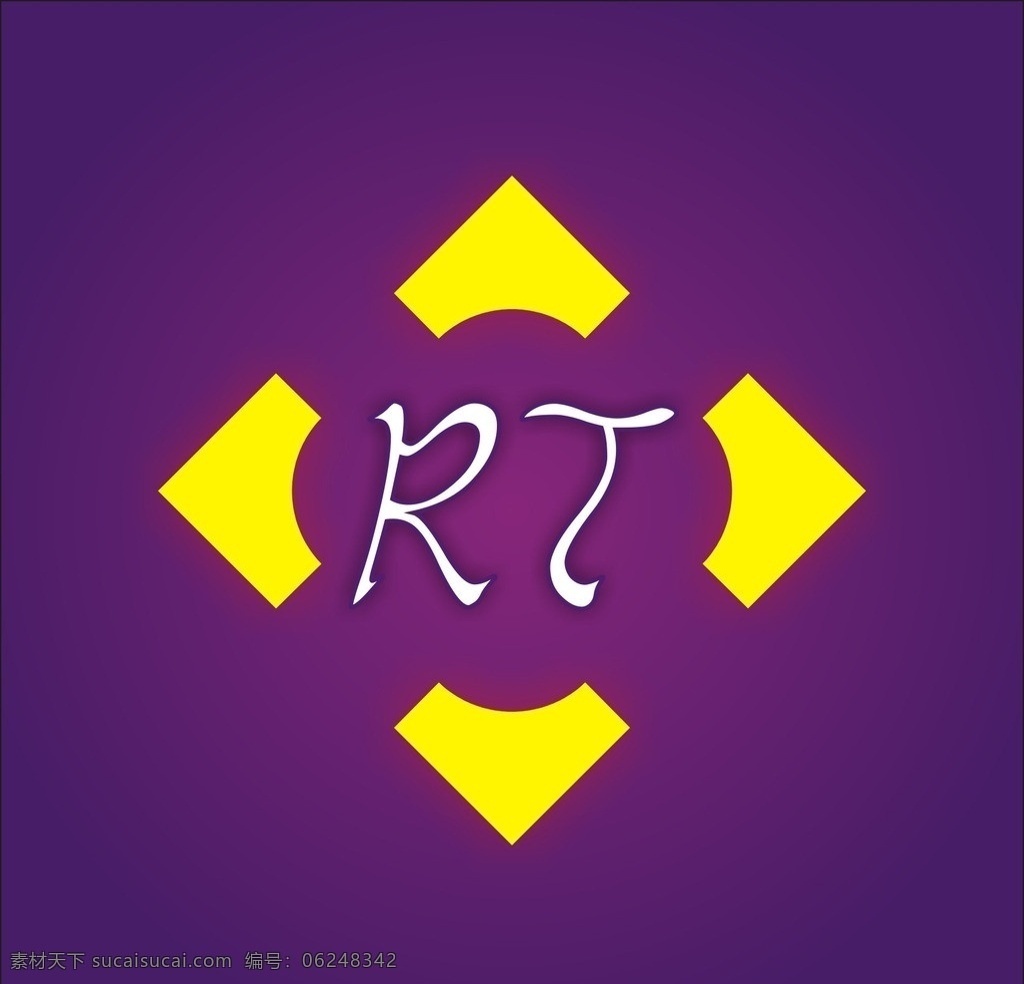 rt锐腾 rt 锐腾 logo 瑞特 root 底色 方块 活字 立方体 渐变 深蓝色 黄色 白色 暗影 装饰 过渡 矢量