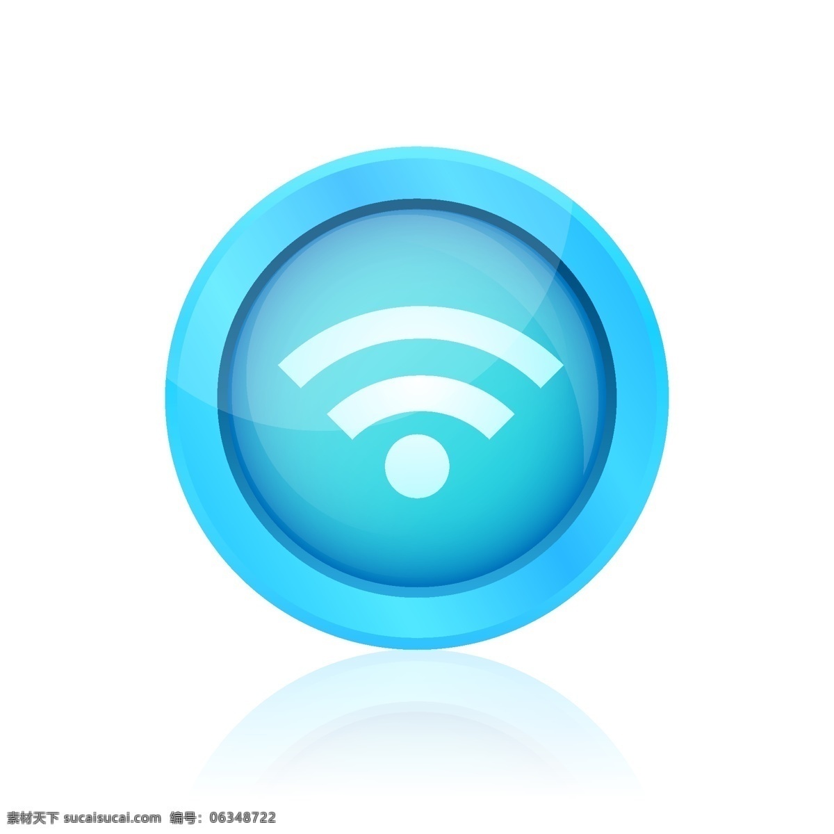 蓝色 wifi 按钮 图标 圆圈 网页 蓝 网站按钮 圆形 网页图标 连接 网页按钮 连接元件 多媒体 网站连接 网站图标 网页元素 白色