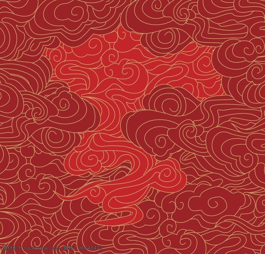 中式云纹 云纹图案 祥云 精美云纹模 云纹 中国元素 图案设计2 底纹边框 背景底纹
