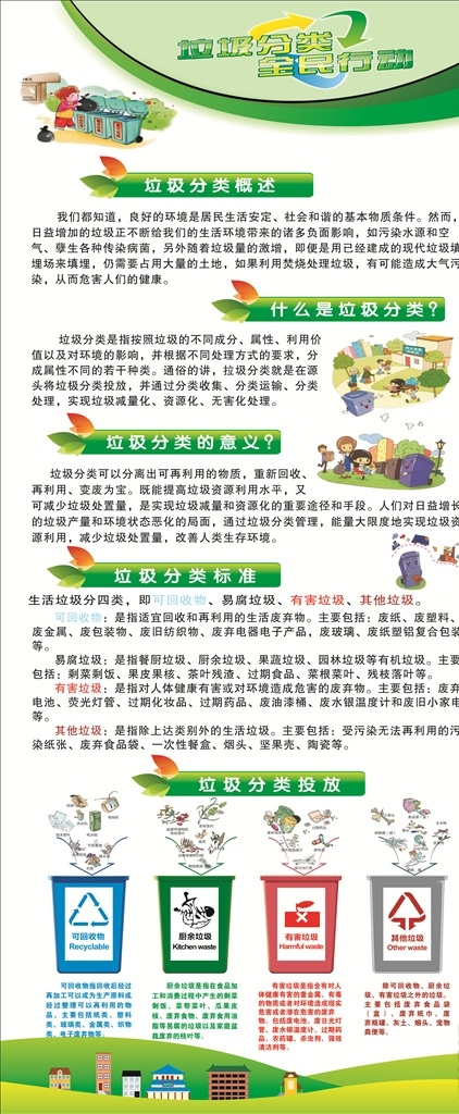 垃圾分类海报 垃圾分类展架 垃圾易拉宝 垃圾分类图标 手 全民垃圾分类 海报背景 易拉宝背景 垃圾分类背景 残羹图标 物品图标 卡通人物 卡通地球 垃圾分类知识 垃圾知识 卡通背景 展架背景 可爱背景 垃圾桶标识 垃圾分类标识 可回收物 厨余垃圾 有害垃圾 可爱小树背景 小树背景