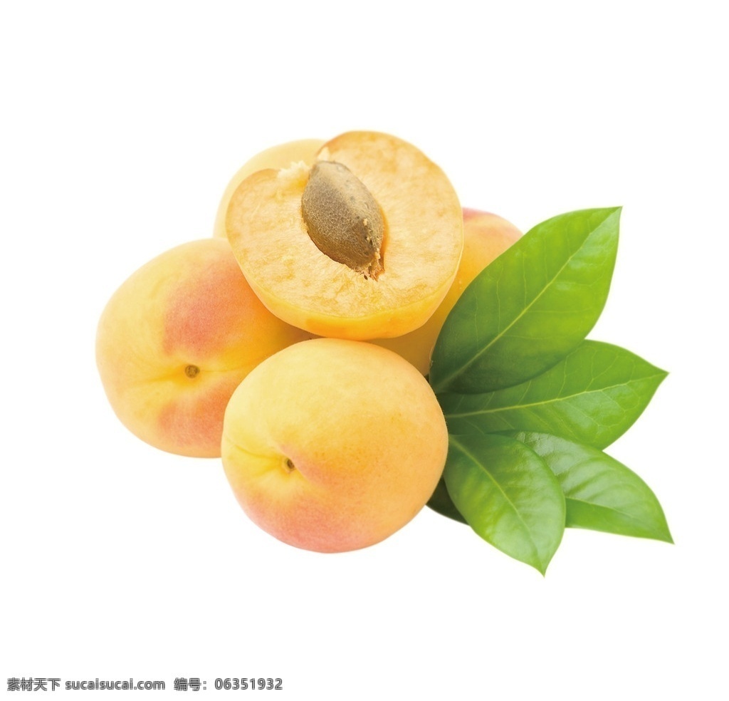 桃子 水蜜桃 叶子 矢量 水果 分层 源文件 绿色 食品 蔬菜 黄色 新鲜 透明 背景 底 图形素材 生活百科 餐饮美食