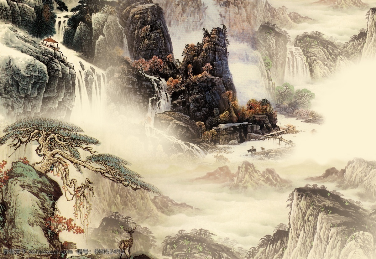 复古 山水 背景 墙 茶几 移门 电视背景墙 茶几面 卷帘 玄关 背景墙 墙绘 壁纸 墙纸 复古山水画 立体画 装饰画 沙发背景墙 3d