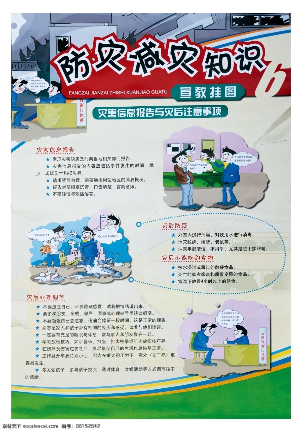 防灾 减灾 知识 展板 防灾宣传 防灾减灾 安全教育 安全文化 安全生产 公司挂图 厂区挂图
