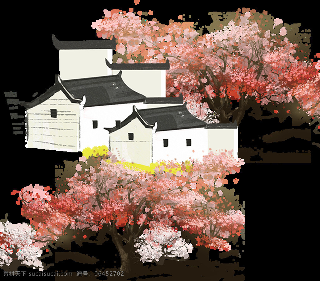 房子 村庄 古屋 民房 桃园 自然景观 建筑园林