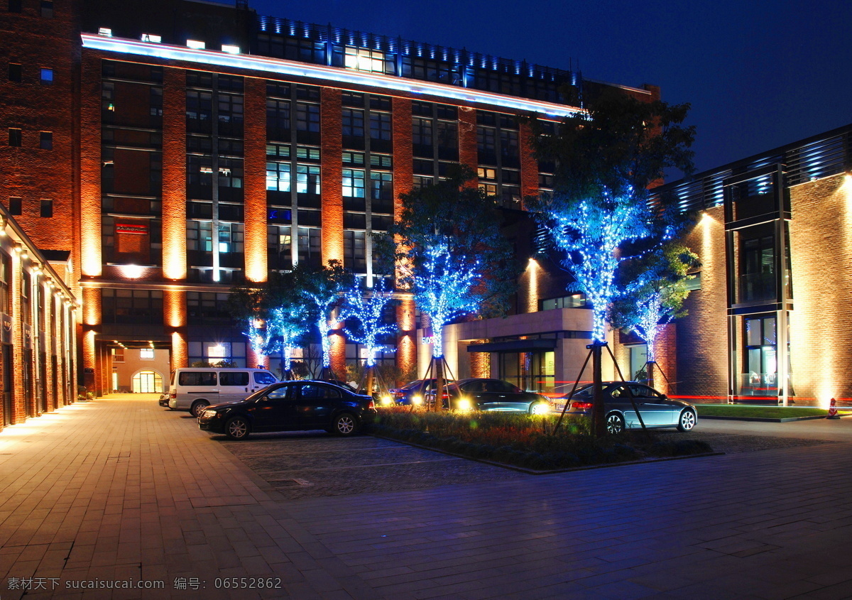 灯光 灯光设计 广场 建筑 建筑摄影 建筑园林 上海 三益设计公司 外景 弘基 创邑 国际园 夜景 内院 灯树 半夜景 家居装饰素材 灯饰素材
