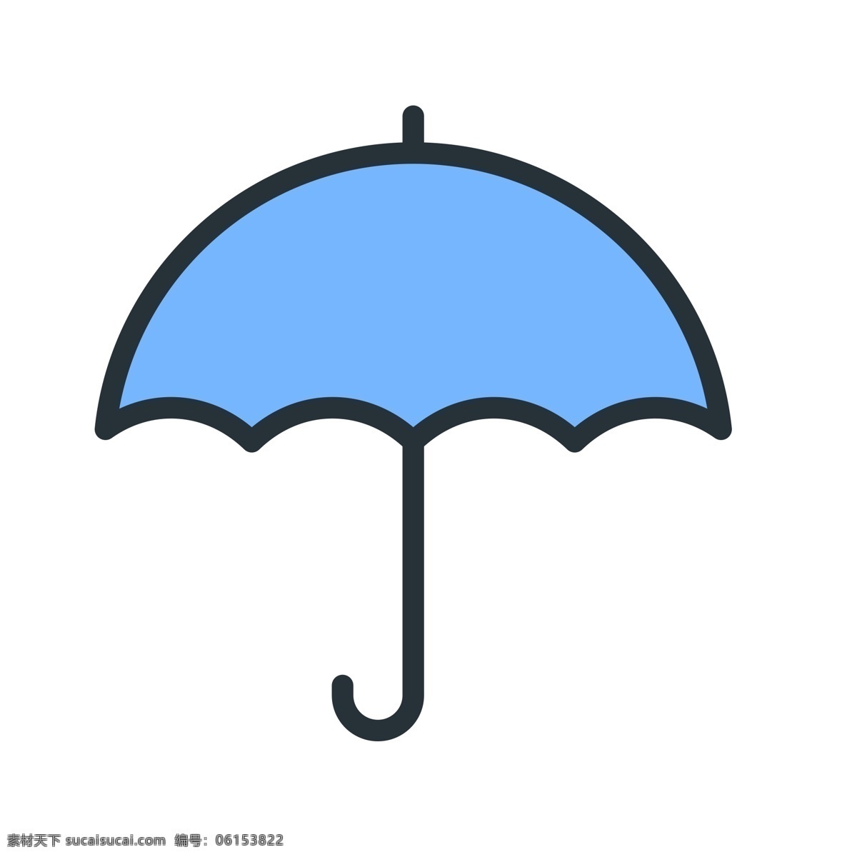 卡通雨伞 小伞 雨伞 扁平化ui ui图标 手机图标 界面ui 网页ui h5图标