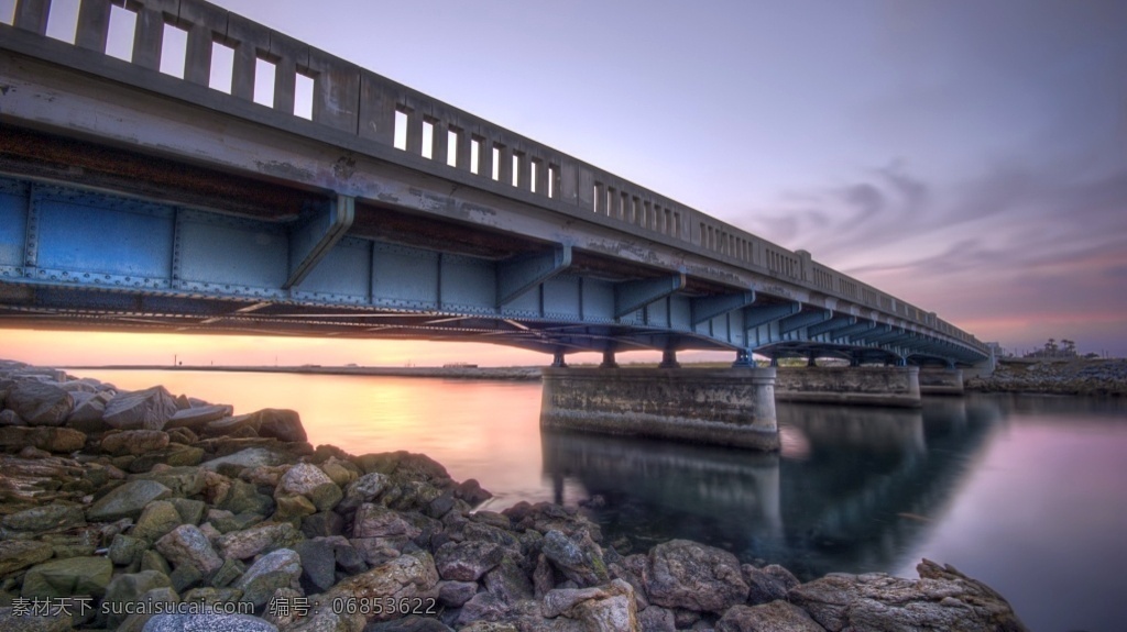 hdr 风景 炫彩 室外 大桥 贴图 海水 岩石 壁纸 青色 天蓝色 室外场地 环境 hdri 3d贴图 源文件jpg 自然百态