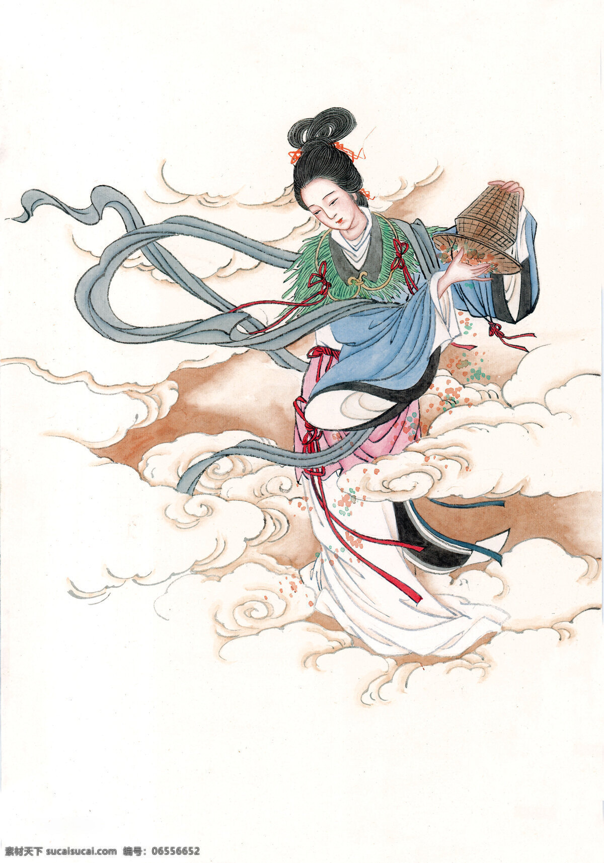 仙女28 国画 仙女 国画仙女 绘画书法 艺术文化 文化艺术