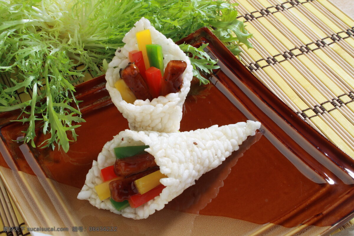 手卷 锅巴 彩 椒 烤鳗 海鲜 海产 美食 餐饮 健康 餐饮美食 传统美食