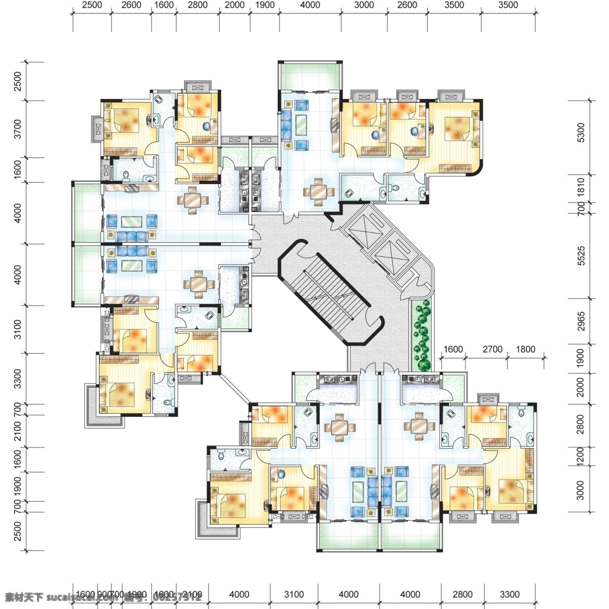 房地产 平面 效果图 万科地产 惠州 分公司 cad 地产 楼宇 平面图 万科 惠州公司 家居装饰素材