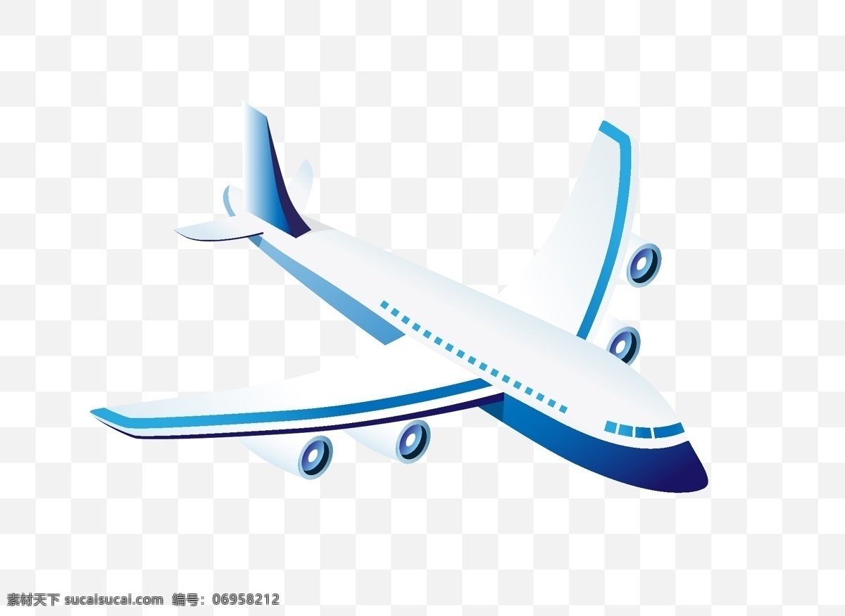 矢量飞机素材 矢量飞机 飞机素材 飞机 飞机手绘 手绘飞机 逼真飞机矢量 卡通动漫 现代科技 交通工具