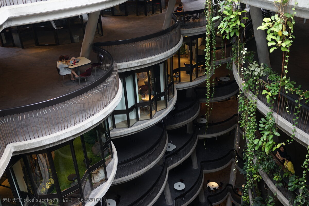 南洋 理工大学 学习中心 中庭 南洋理工大学 绿色建筑 新加坡 现代建筑 教育建筑 种植立面 建筑园林 建筑摄影