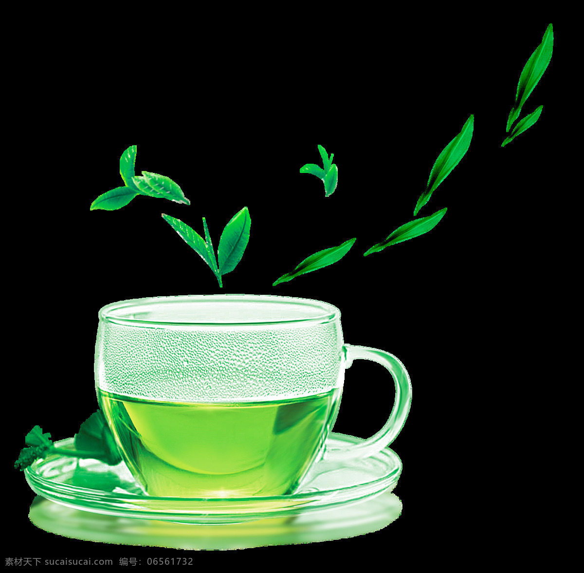 清新 风格 玻璃 茶杯 产品 实物 玻璃茶杯 茶叶 产品实物 绿色茶水 清新风