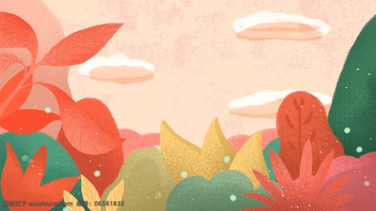 水彩 花丛 树林 banner 背景 森林 海报背景 手绘背景 水彩画 彩绘背景 广告背景 背景psd 创意 彩绘素材 手绘