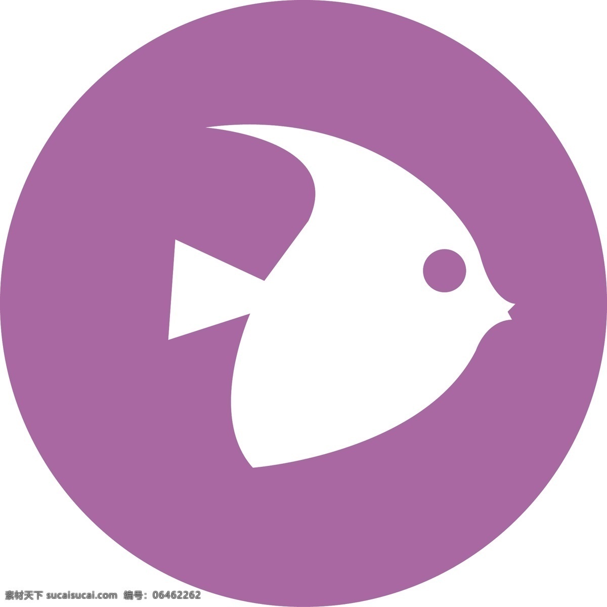 紫色 鱼 图标 矢量图 其他矢量图
