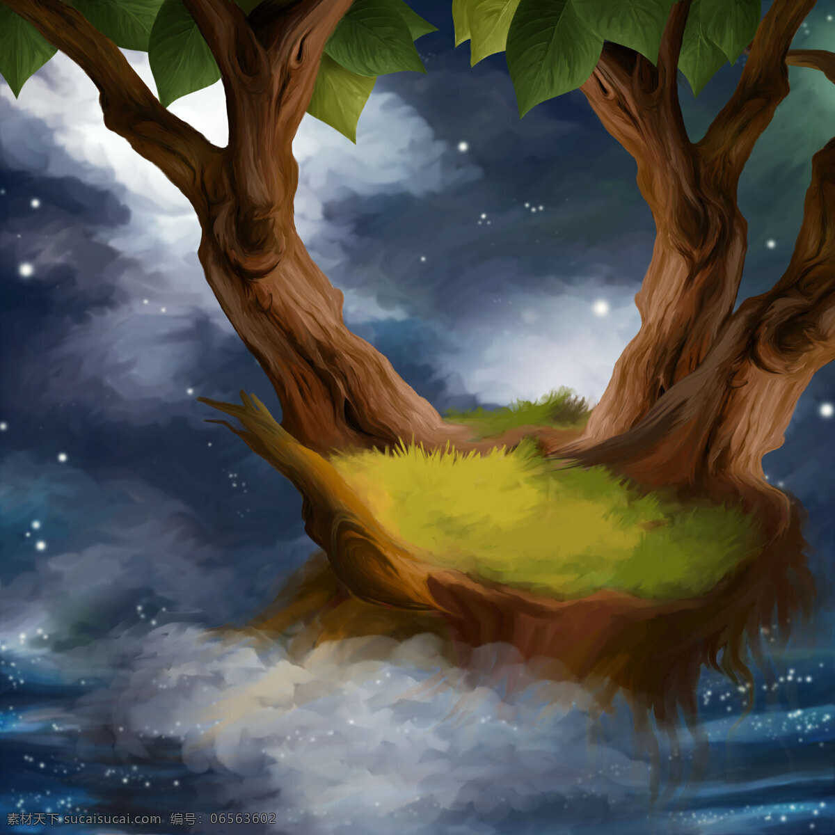 童话背景 手绘 童话 卡通 背景 风景漫画 动漫动画