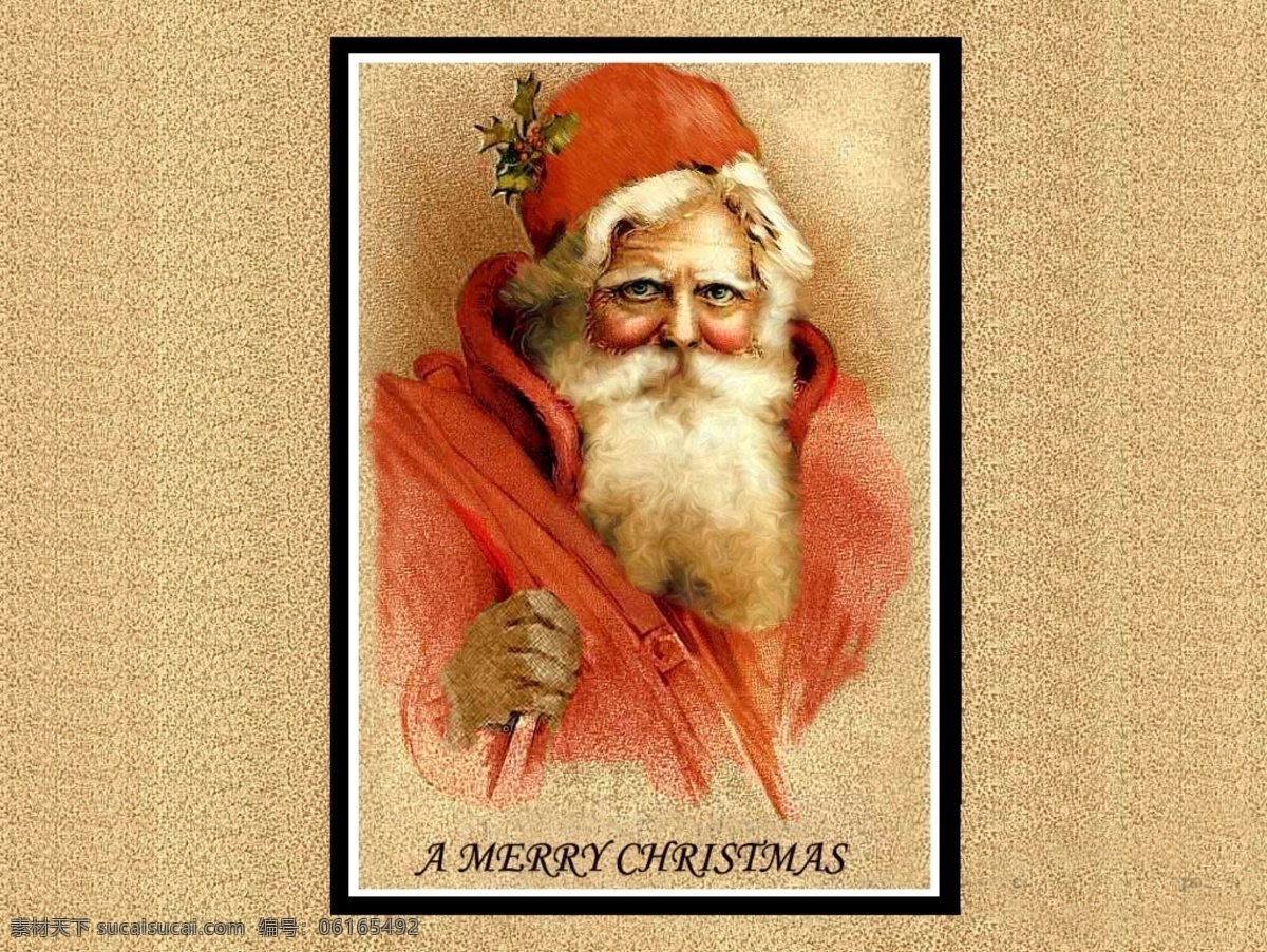 圣诞老人画像 黄色 圣诞老人 画像 源文件