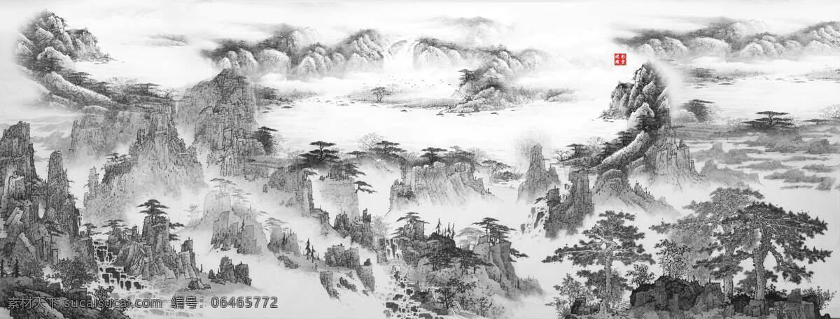水墨山水 水墨画 山水图 背景墙 艺术玻璃素材 上彩 屏风 水墨创意摄影 艺术摄影 书画艺术 山水 文化艺术 绘画书法