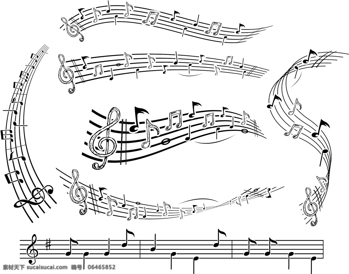 音符 音乐 乐章 音乐素材 音乐元素 文化艺术 舞蹈音乐