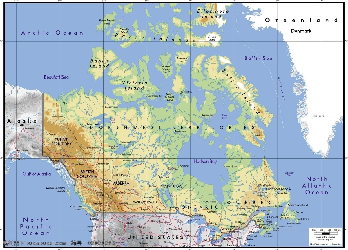 精美 矢量 世界地图 加拿大 地图 商业矢量 矢量传统图案 矢量下载 网页矢量 矢量图 其他矢量图