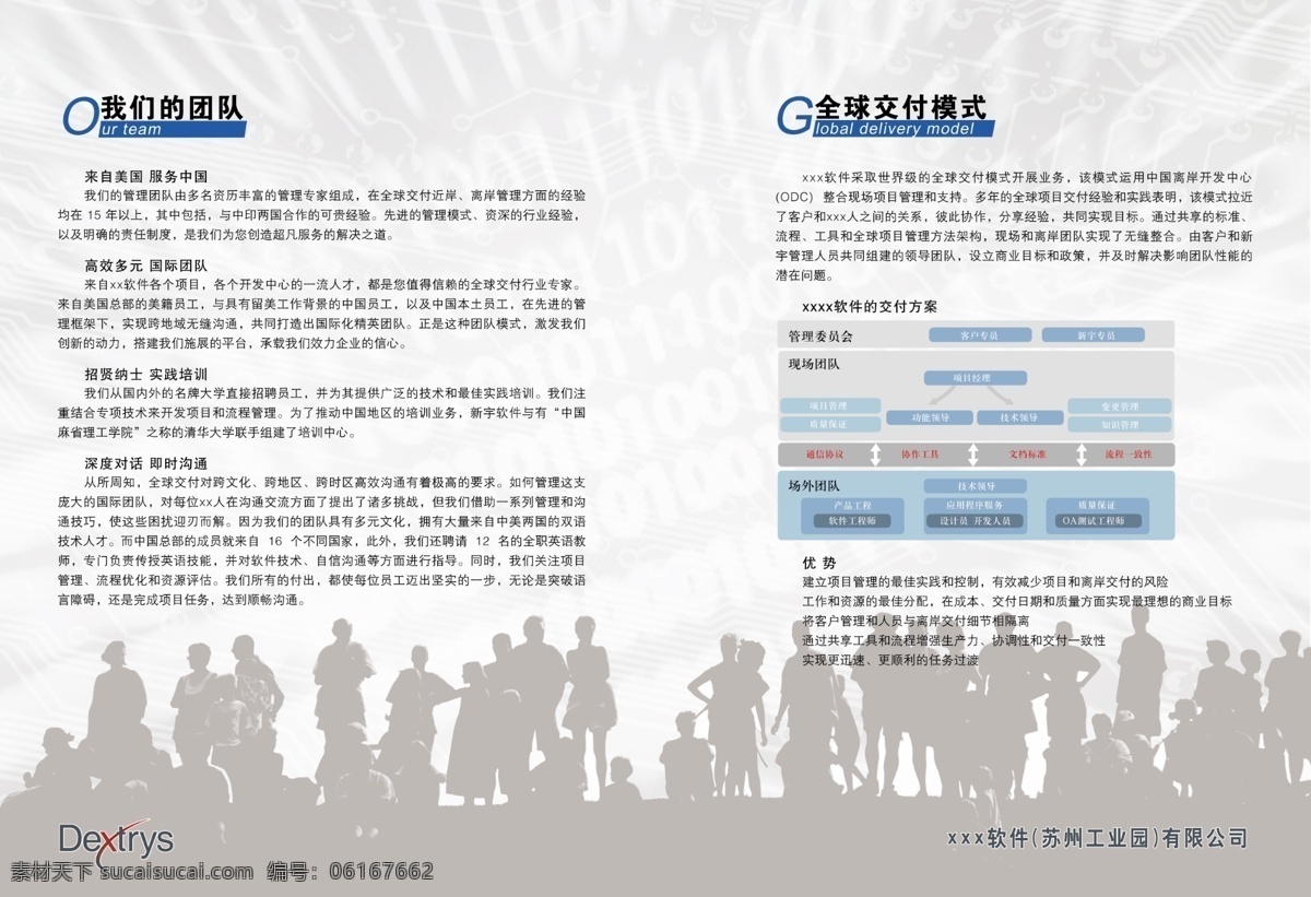 画册 内页 it类 分层 版式 表格 画册内页 箭头 人物 团队 简介文字 源文件 其他画册封面