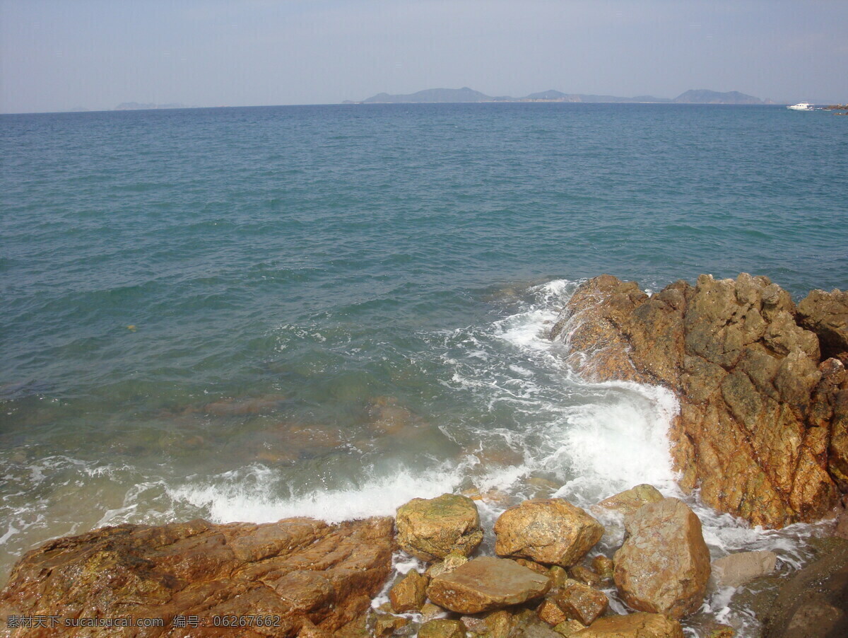 海边 石头 大海 浪花 花草情怀 自然风景 自然景观