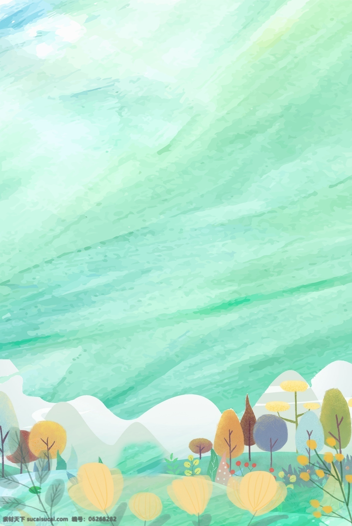春季 上 新 水彩 手绘 植 分层 banner 春季上新 电商 淘宝 大促 春促 上新 促销背景 服饰背景 化妆品背景 花朵