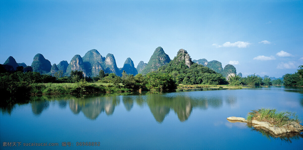桂林 山水 全景 图 广西桂林 桂林山水 游漓江 旅游摄影 山水风景 自然风景 自然景观 国内旅游