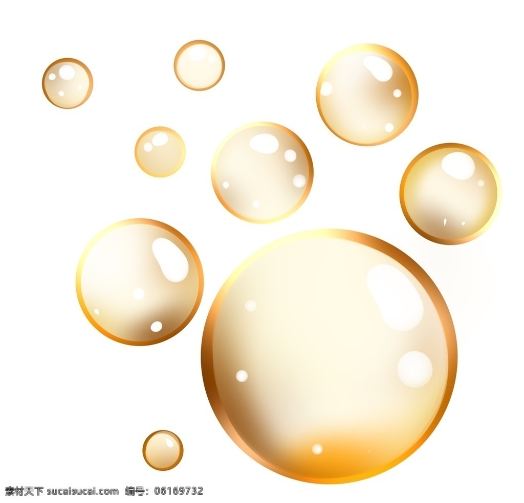 彩色 透明 肥皂泡 气泡 水泡 泡泡 元素 特效效果 免扣 设计素材