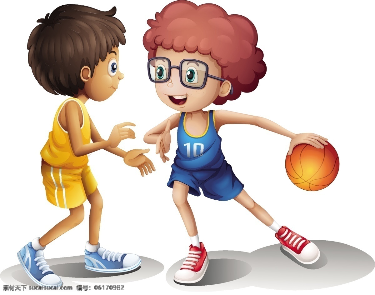 卡通蓝球儿童 打球 蓝球 男孩 儿童 学生 动作 表情 体育 运动 儿童人物素材 健身 休闲娱乐体育 卡通设计