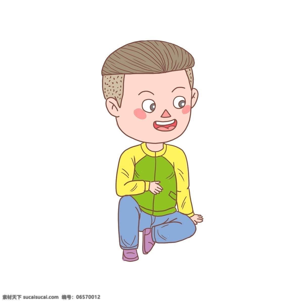 卡通 手绘 人物 坐 少年 手账 简笔画 看书 坐着少年 坐着男孩 男孩 开心男生 小男孩