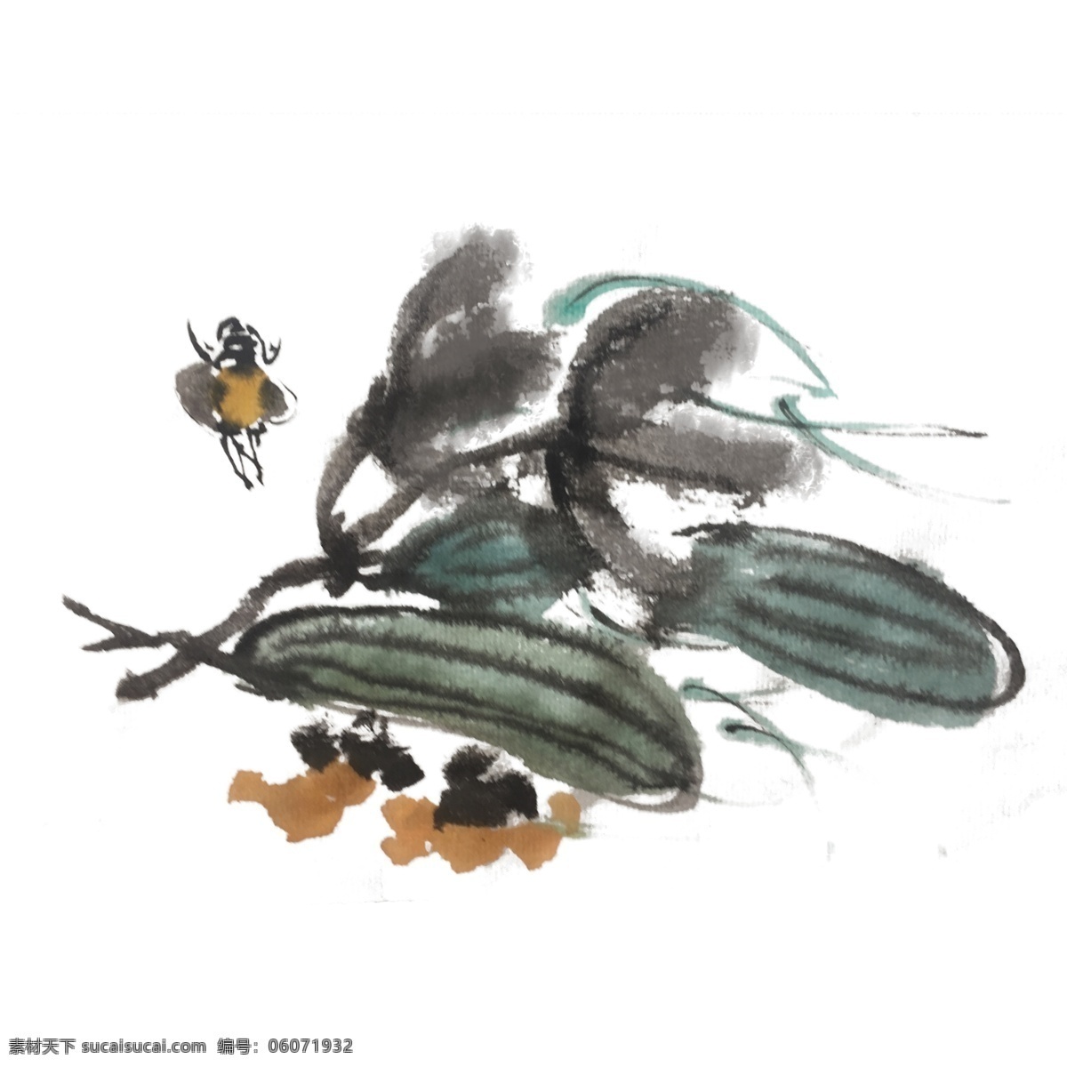 中国 风 水墨 花草 昆虫 手绘 插画 中国风 动物 古风 水墨风 墨迹 夏季 彩色 春天 生动 国风 国画 花鸟 小景
