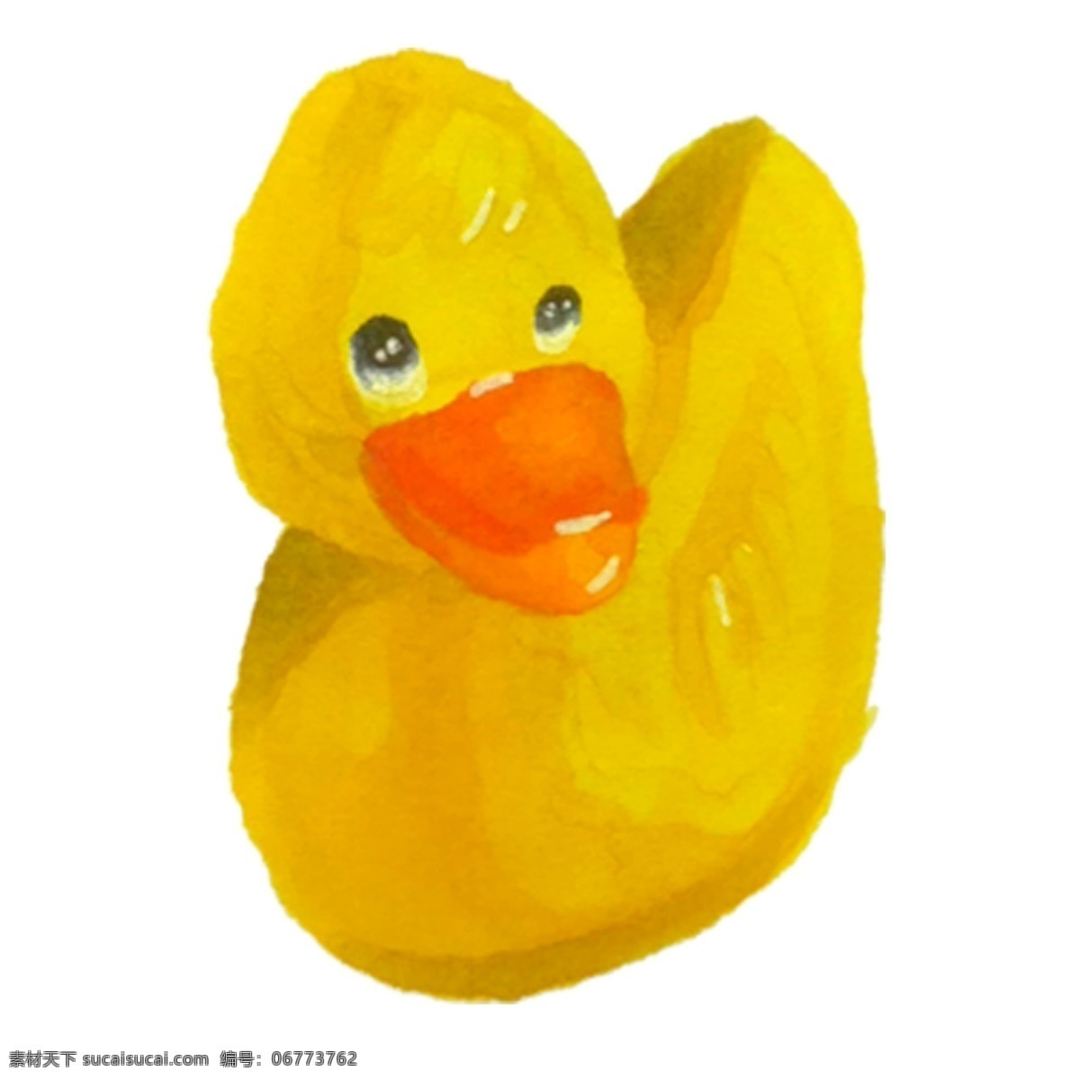 小 黄色 鸭子 免 抠 图 黄色鸭子 可爱的玩具 小朋友的最爱 卡通插画 艺术插画 黄色的玩具