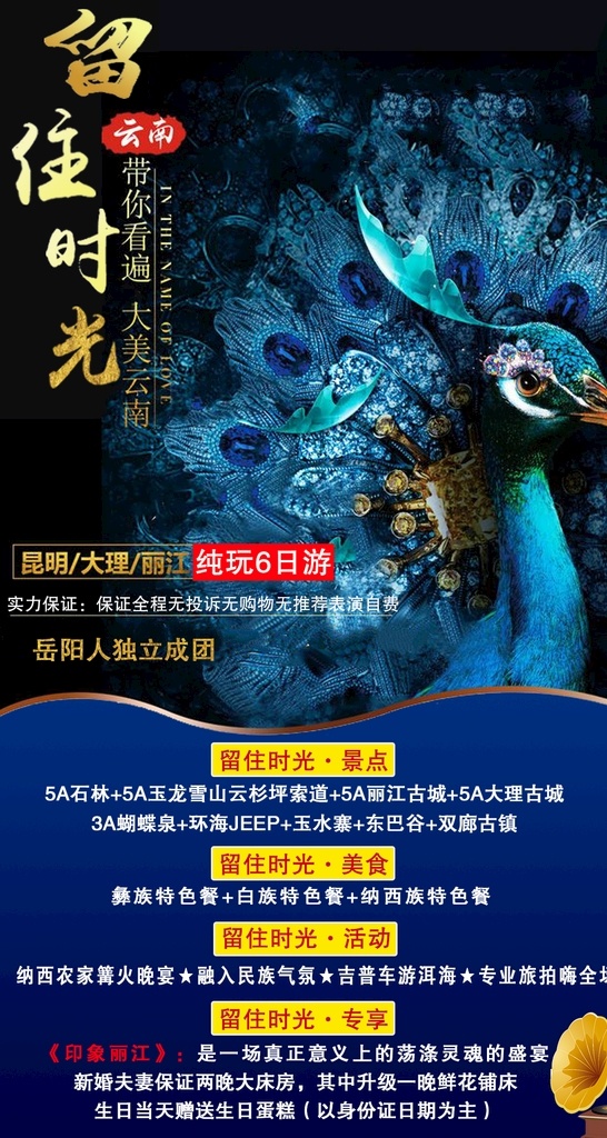 云南 云南旅游海报 大理 丽江