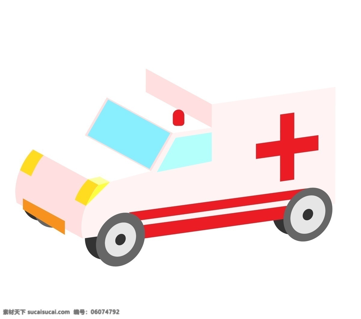 辆 白色 救护车 插画 一辆救护车 交通 汽车救援汽车 医院 白色救护车 救护车插画