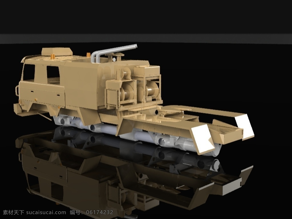 太 脱 拉 重型 坦克 运输 军事的 3d模型素材 其他3d模型