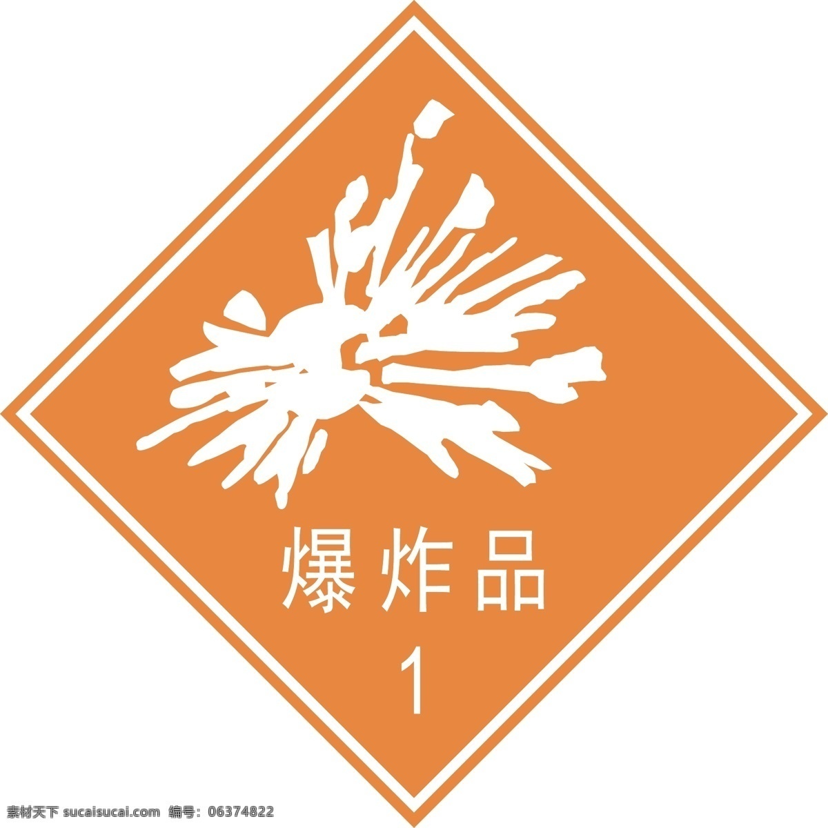 爆炸品 标志 爆破 器材 爆炸 危险 警示 公共标识标志 标识标志图标 矢量