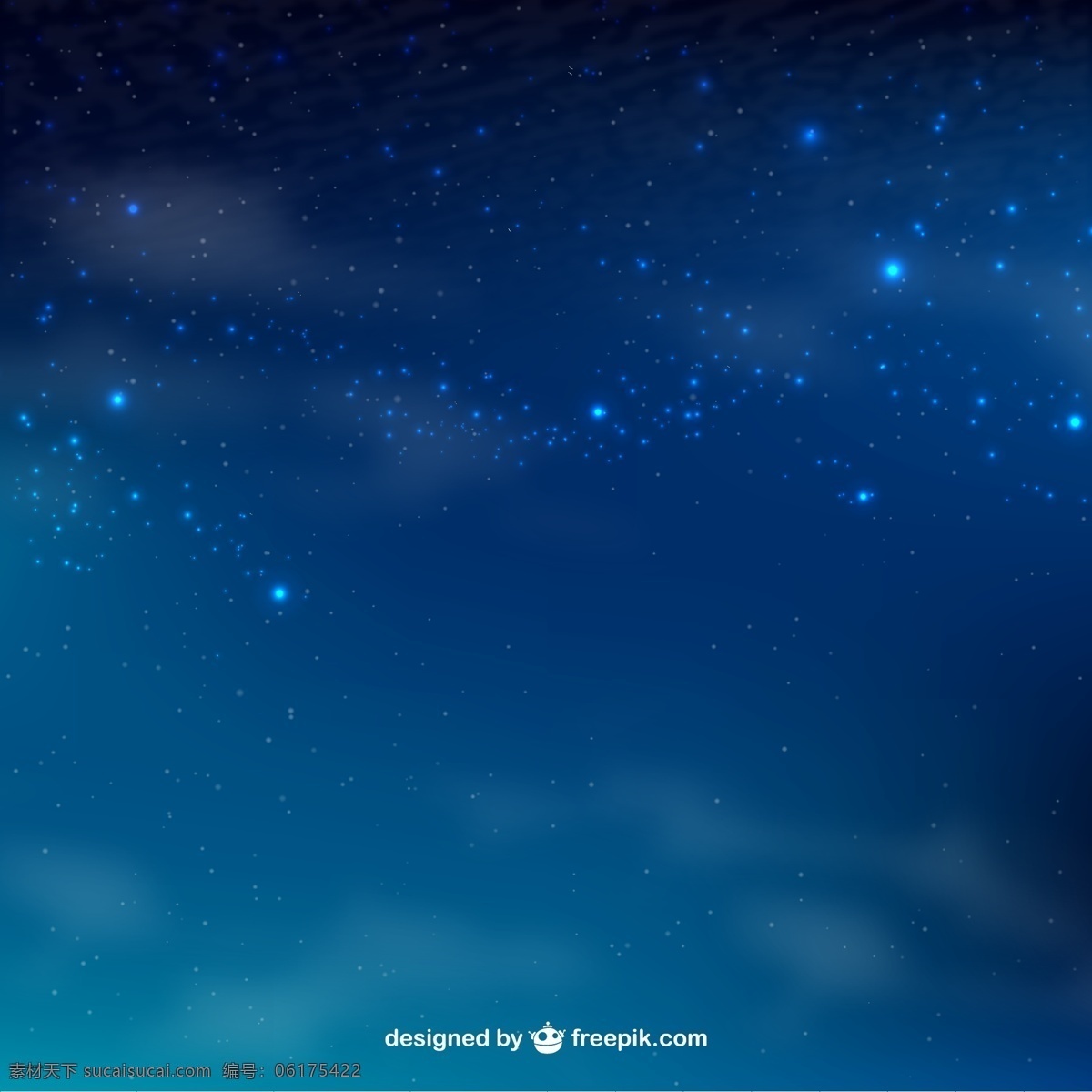 蓝色 科幻 星空 科技 发光星球 科技背景 梦幻光效 星球