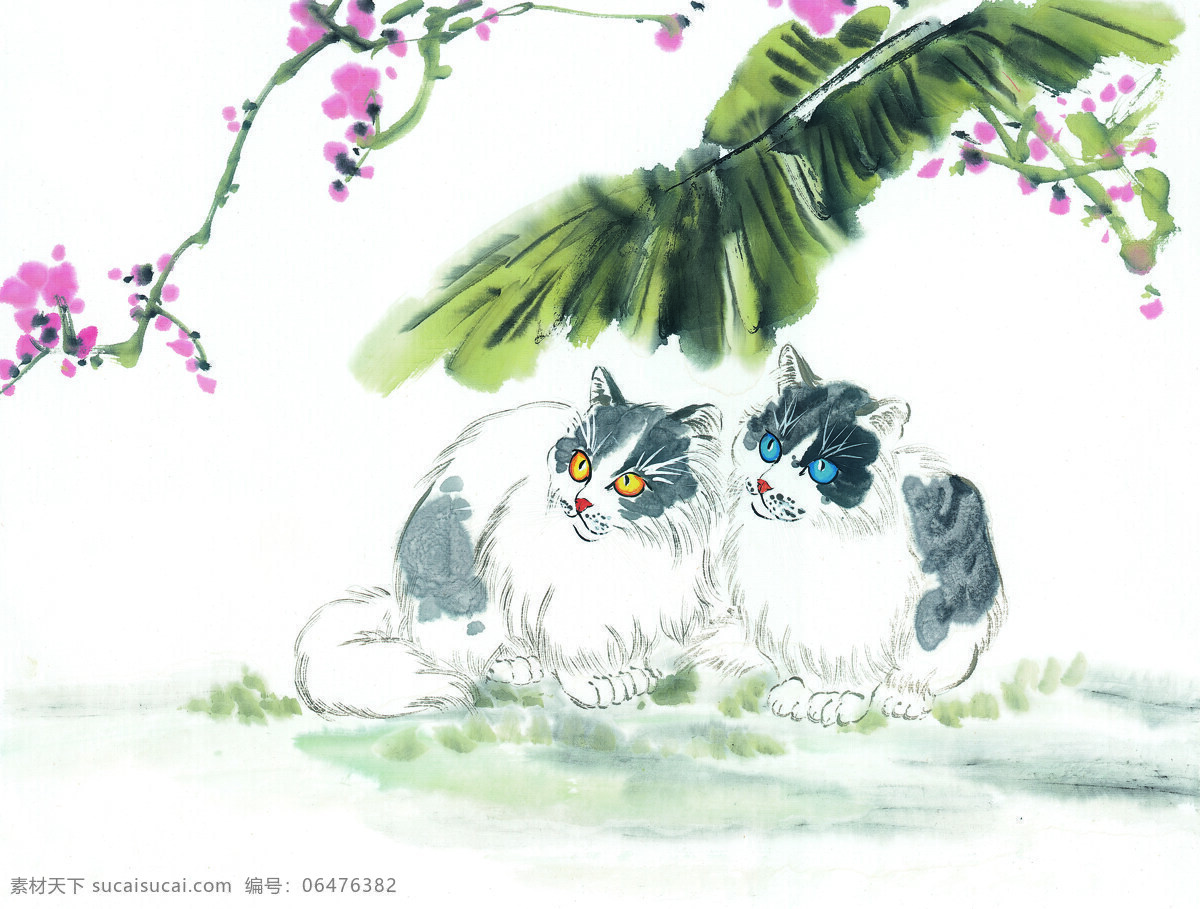中华 艺术 绘画 古画 动物 猫 中国 古代 传统绘画艺术 美术绘画 名画欣赏 水彩画 水墨画 文化艺术
