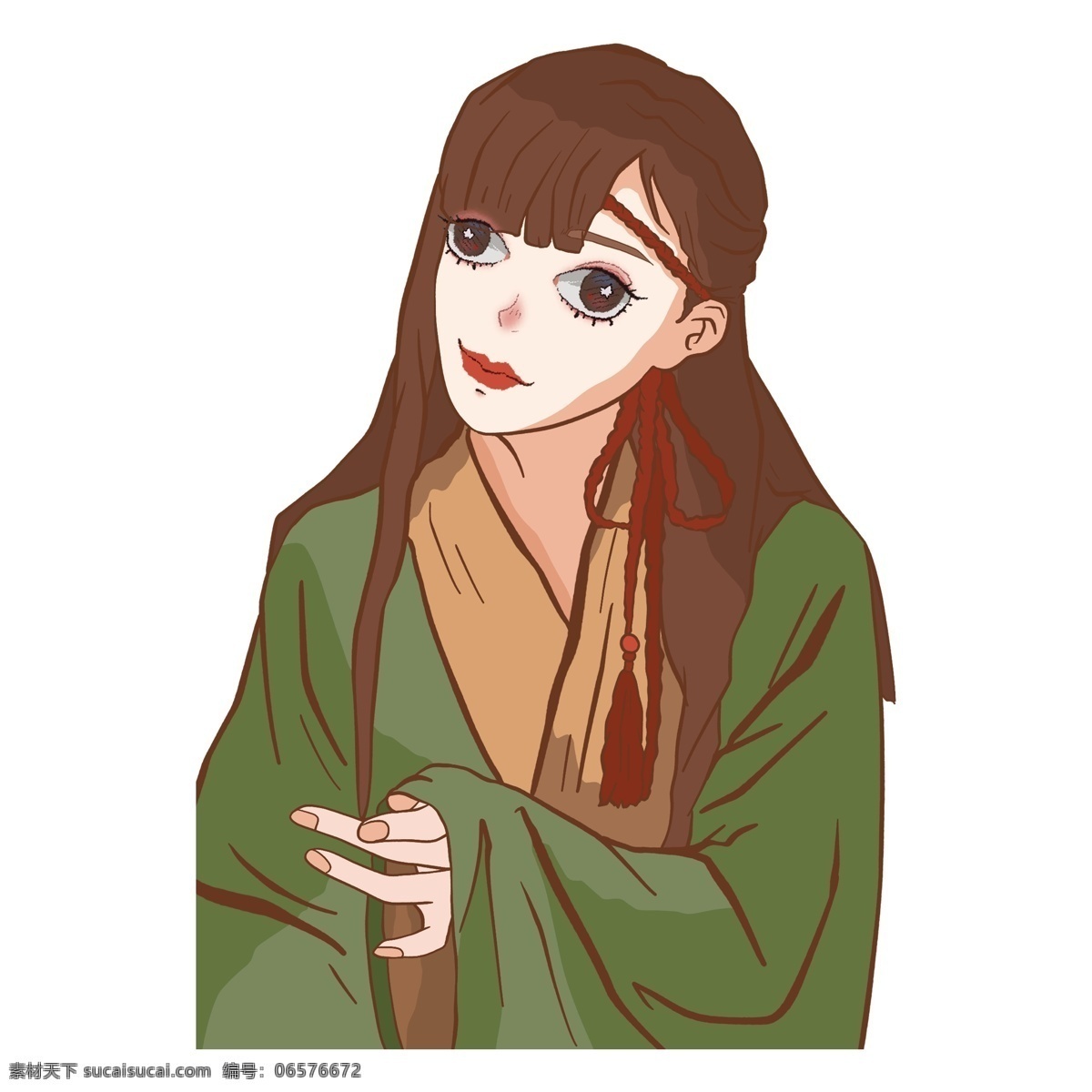 唯美 漂亮 女孩 免 抠 元素 水彩人物 时尚女人 卡通女人 少女 时尚女孩子 美丽女人