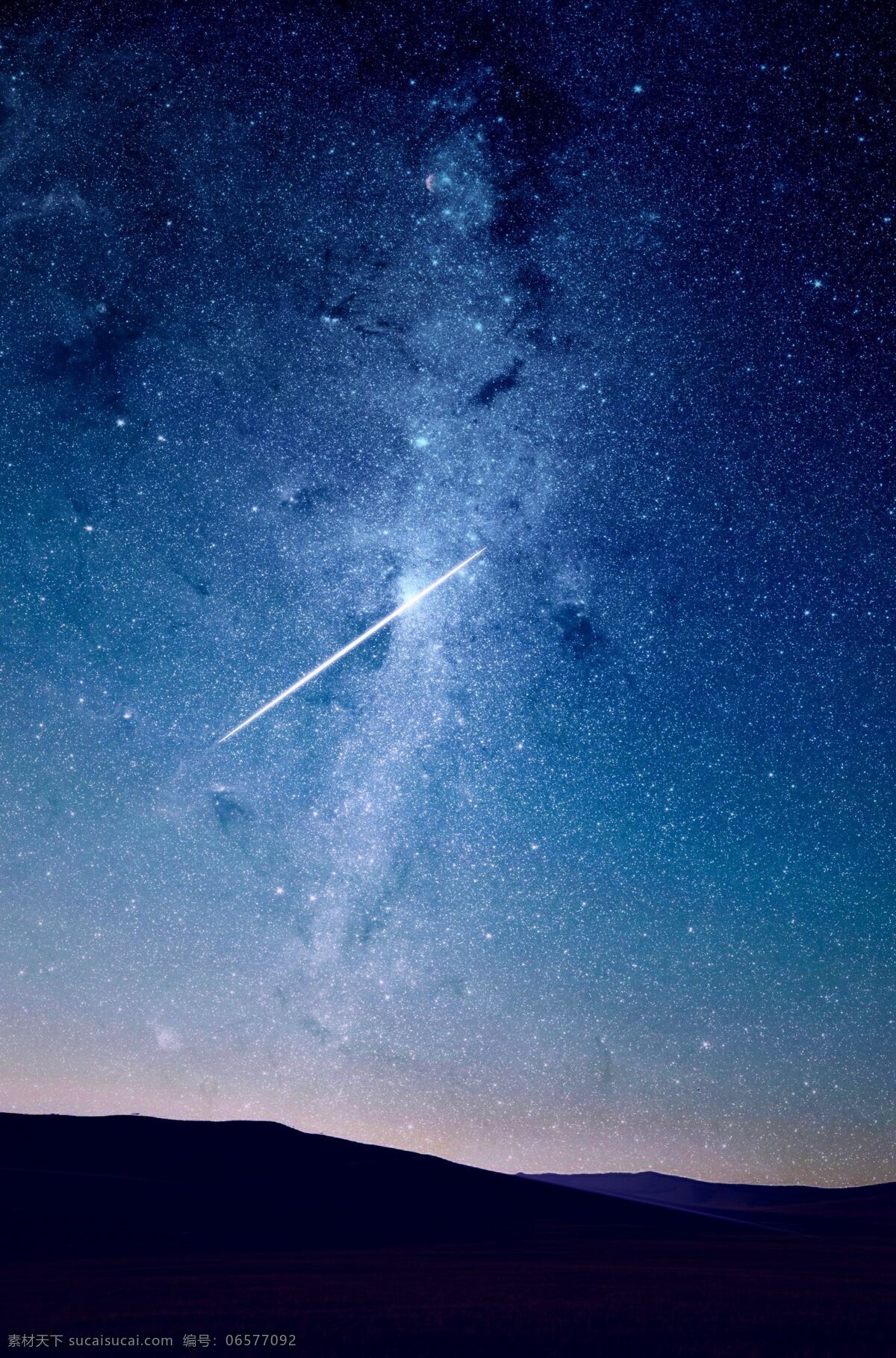 流星 银河 天空 扫把星 彗星 星空 夜晚 繁星点点 自然景观 自然风景